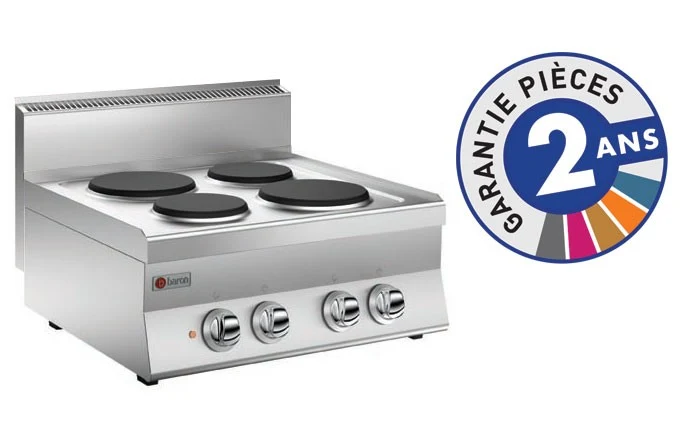 Plaque de cuisson - 4 plaques électriques - Gamme 650 - Baron