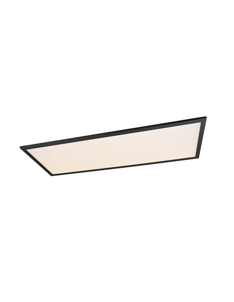 Gradateur LED moderne 34w Alpha noir Trio éclairage applique plafonnier