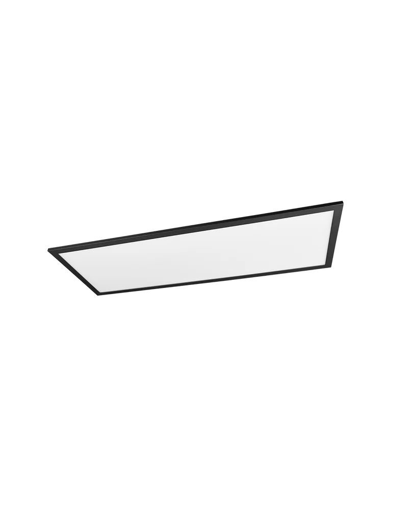 Gradateur LED moderne 34w Alpha noir Trio éclairage applique plafonnier