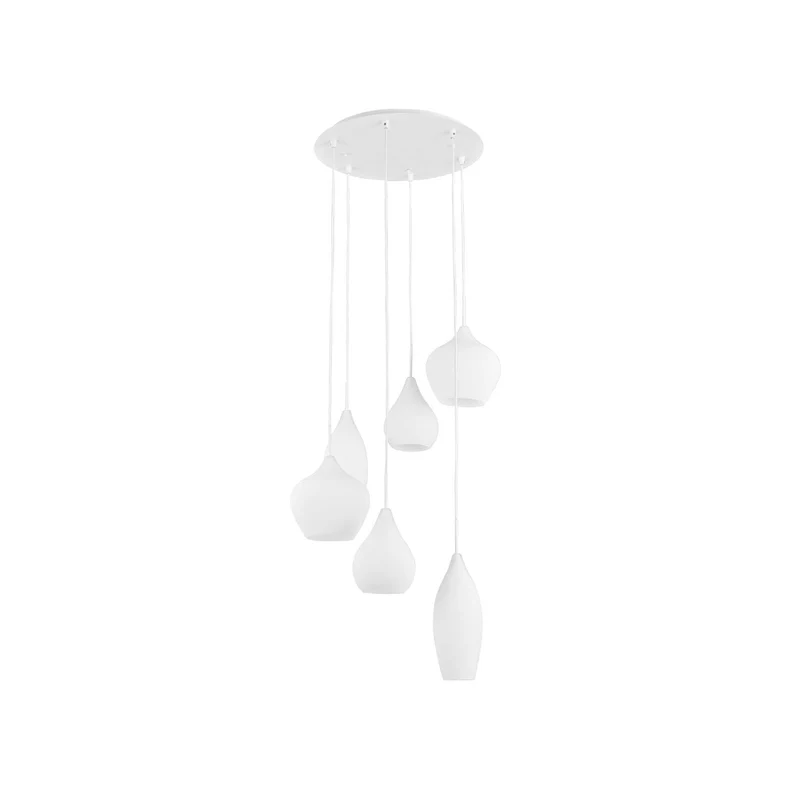 Lampe à suspension Soft SP6 blanche D600xH560-1350mm