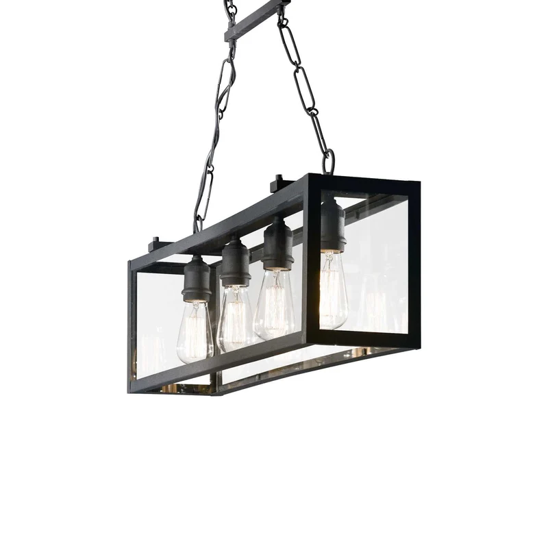 Suspension noire L 915 x H min 550 - max 1650 x P 170 mm