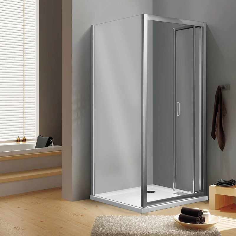 Porte de douche pliante en cristal - Ligne Essential