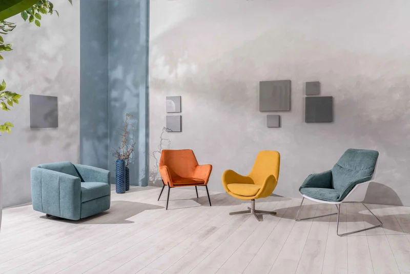 Fauteuil en polypropylène aigue-marine 85 cm x 74 cm H. 86 cm