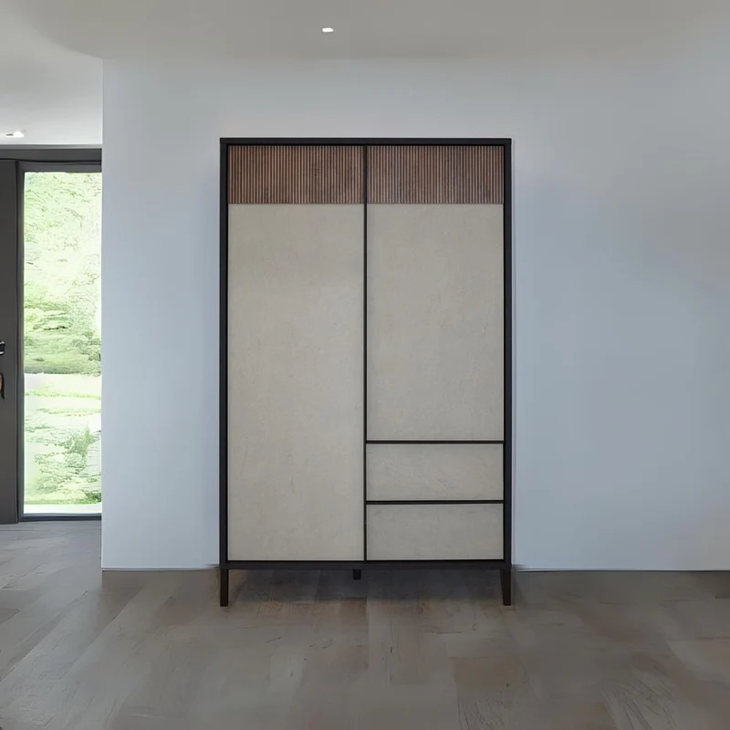 Mobile 106x40x177 cm lave et argile