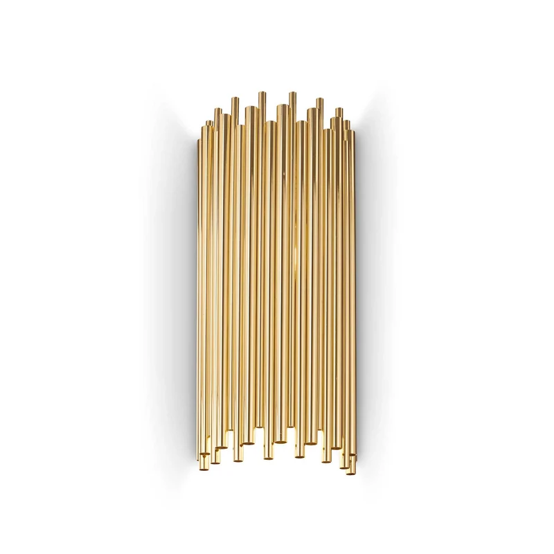 Applique dorée L 250 x H 580 x P 170 mm
