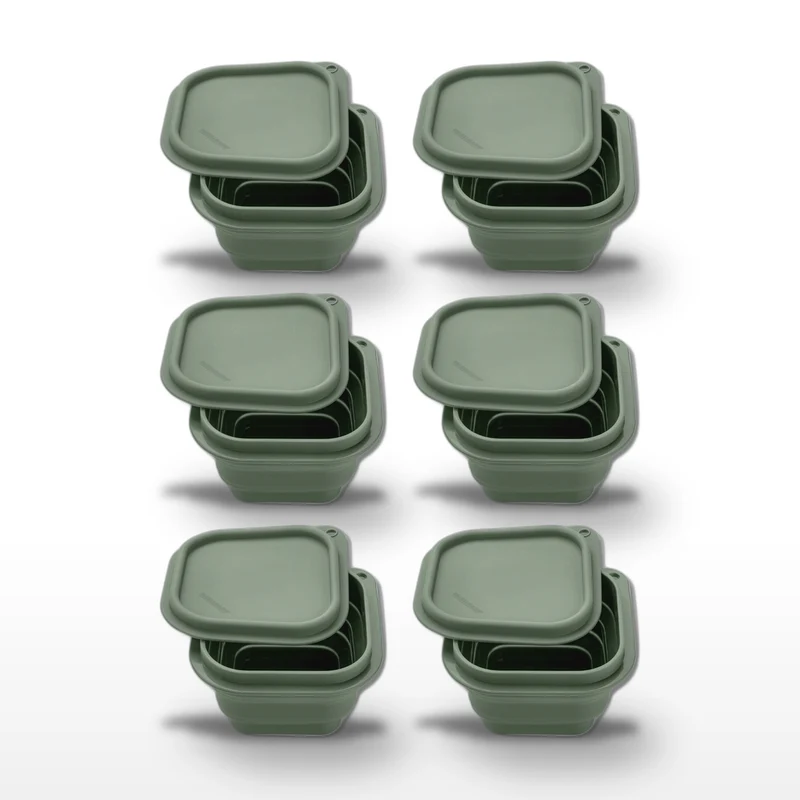 Lot de 6 boîtes hermétiques 13 cl avec 6 ustensiles de cuisine Fackelmann Storage