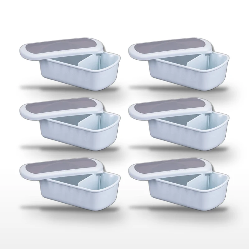 Lot de 6 lunch box 1,2 L avec 6 ustensiles de cuisine Fackelmann Storage