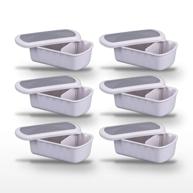 Lot de 6 lunch box sans BPA avec 6 ustensiles de cuisine Fackelmann Storage