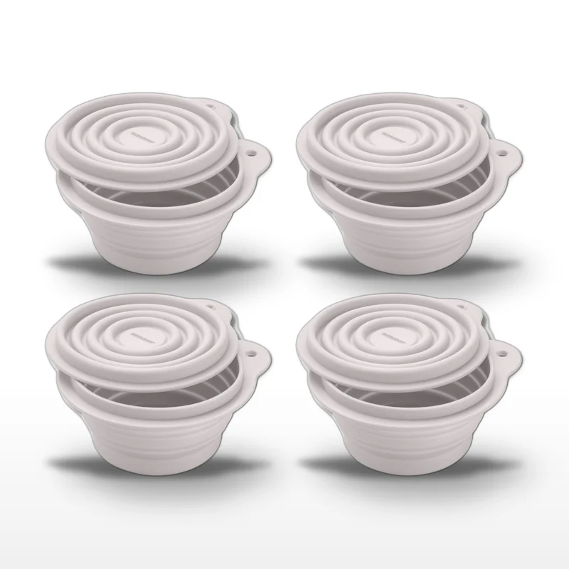 Lot de 4 lunch box 1L avec 4 ustensiles de cuisine Fackelmann Storage