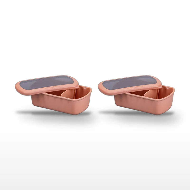 Lot de 2 boîtes à lunch 1 L avec 2 ustensiles de cuisine Fackelmann Storage