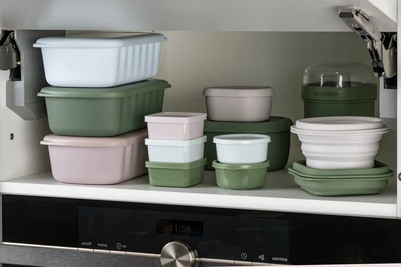 Lunchbox Beige à compartiment réglable 1 litre sans BPA Fackelmann Storage