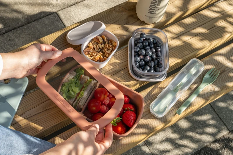 Lunchbox Terracotta à compartiment réglable 1 litre sans BPA Fackelmann Storage