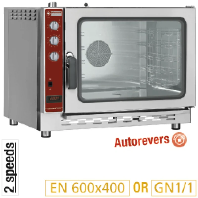 Four à convection gaz, 5x EN (GN), humidificateur automatique - Diamond