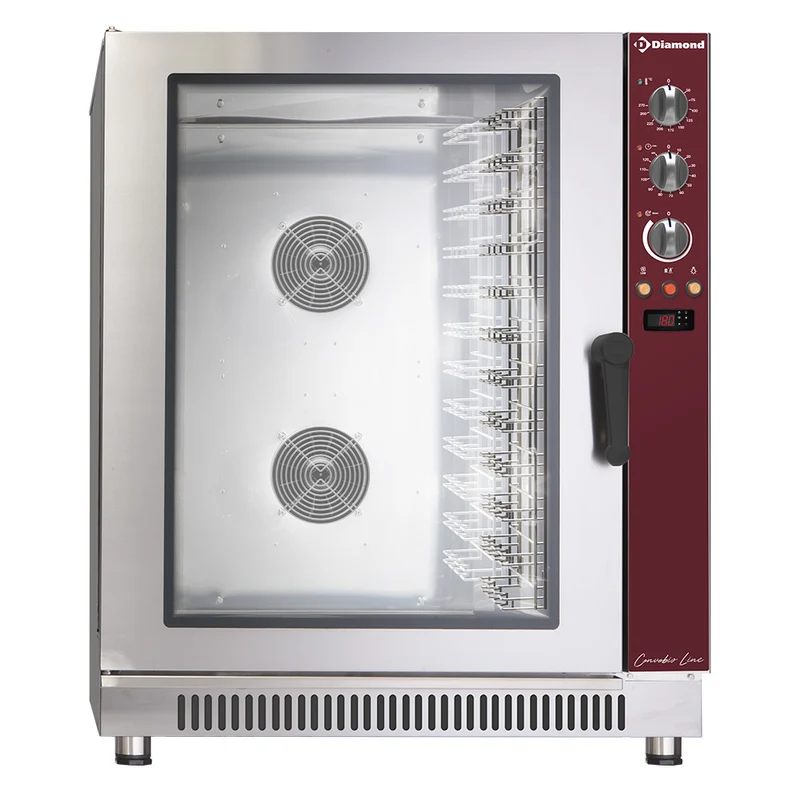 Four à convection gaz, 12x EN (GN), humidificateur automatique - Diamond