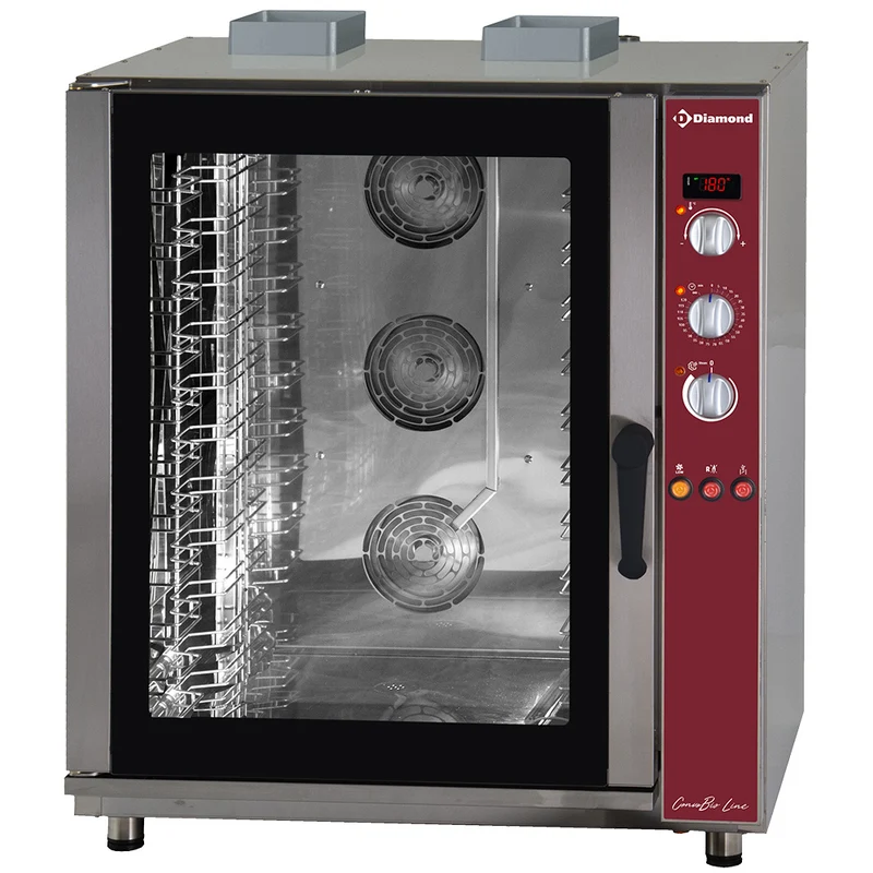 Four à convection gaz, 11x EN (GN), humidificateur automatique - Diamond