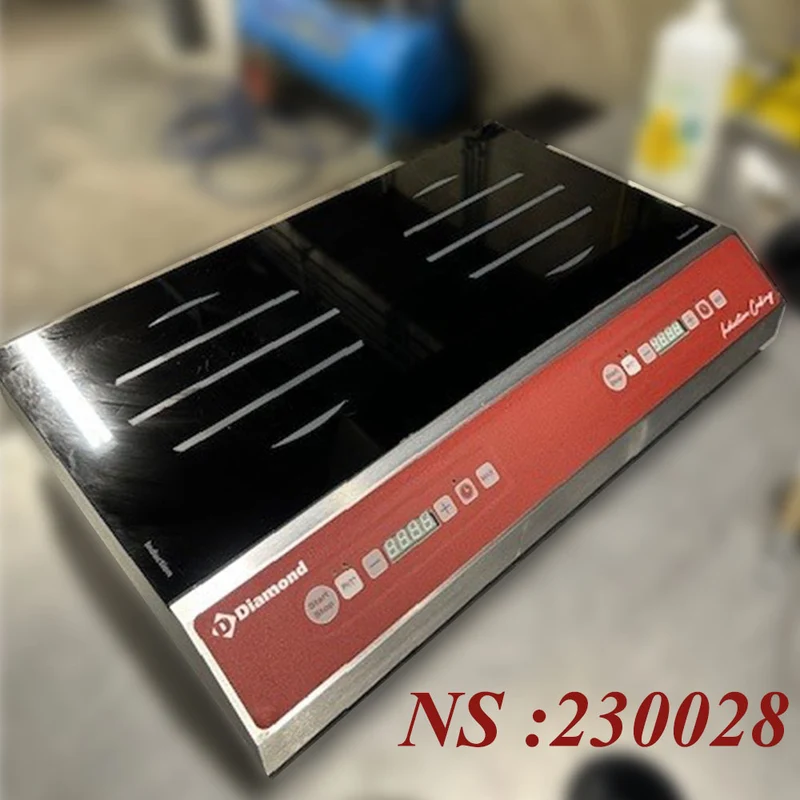 Plaque à induction 2 foyers (2x 1750 watt), touches sensitives - Réf IND-2F35/DH-OCC_F - Diamond