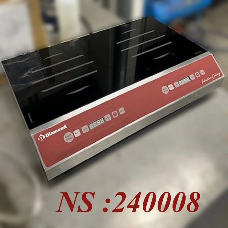 Plaque à induction 2 foyers (2x 1750 watt), touches sensitives - Réf IND-2F35/DH-OCC_E - Diamond