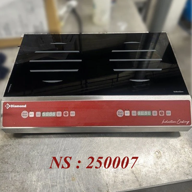 Plaque à induction 2 foyers (2x 1750 watt), touches sensitives - Réf IND-2F35/DH-OCC_B - Diamond