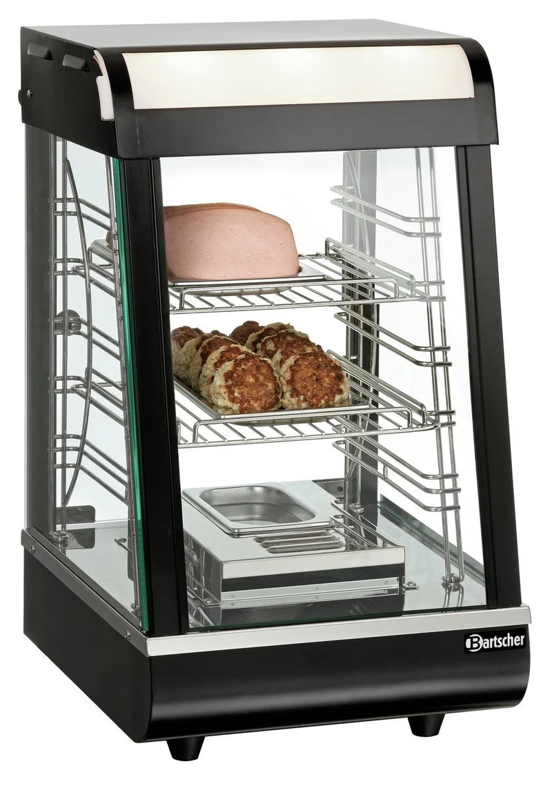 Comptoir chauffant vitré compact humidifié DeliCompact – Bartscher