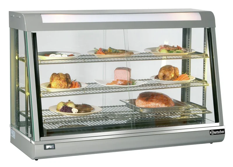 Comptoir chauffant vitré 3 niveaux Deli III 1120 mm – Bartscher