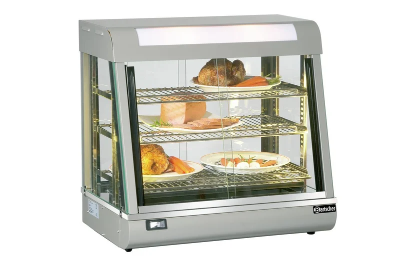 Comptoir chauffant vitré 3 niveaux Deli I humidifié – Bartscher
