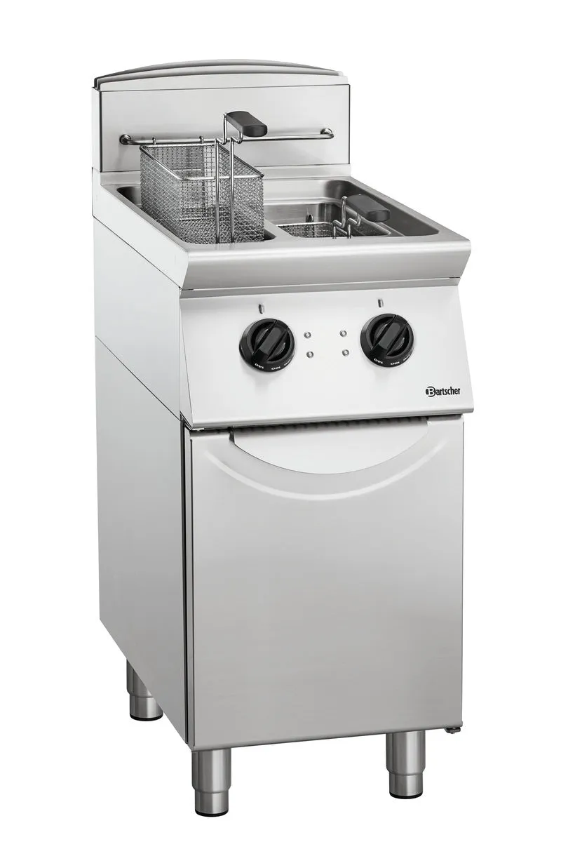 Friteuse électrique double sur soubassement 2×8 L gamme 700 – Bartscher