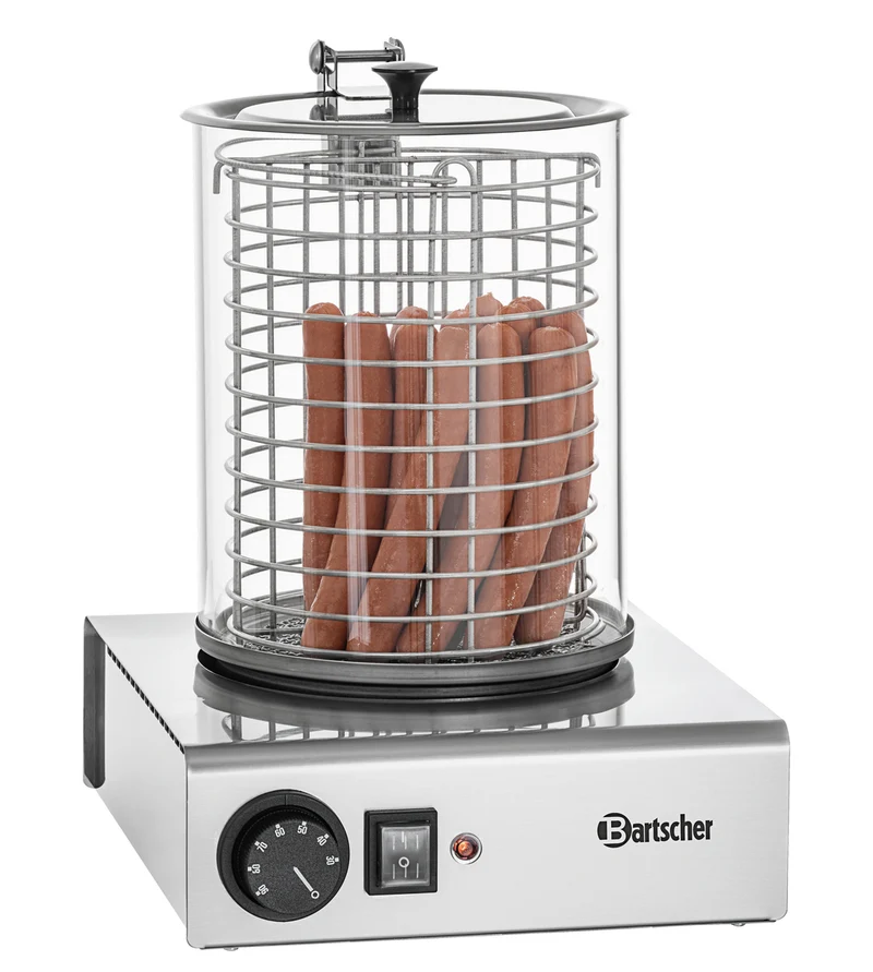 Appareil à hot-dogs cylindre verre 1 kW – Bartscher