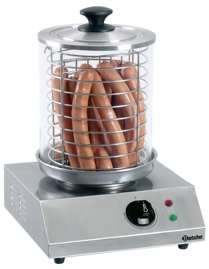 Appareil à hot-dogs carré cylindre verre – Bartscher