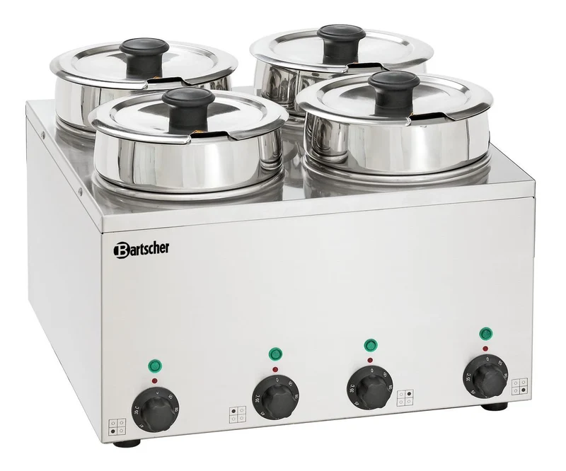 Bain-marie hotpot 4 cuves 3,5 L réglables – Bartscher