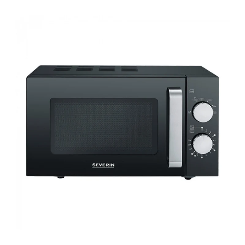 Micro-onde Professionnel 20L 800W - 6 Niveaux de Puissance, Finition Noire - Severin