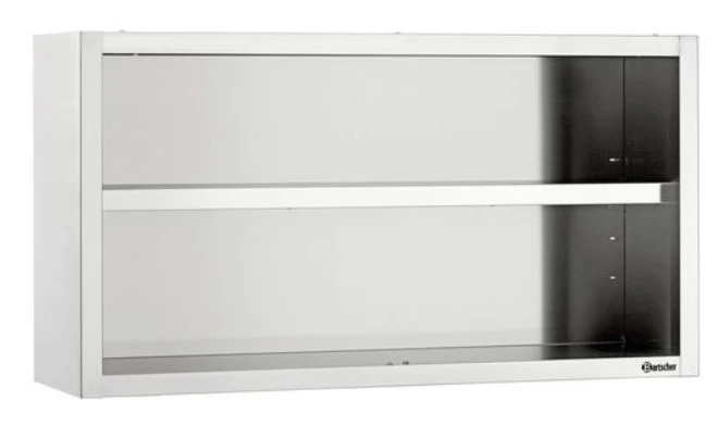 Armoire inox suspendue ouverte Prof. 400