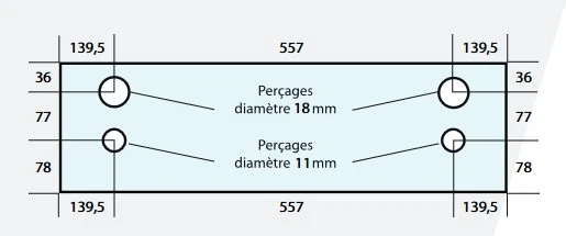 Vitre adaptable four MAP