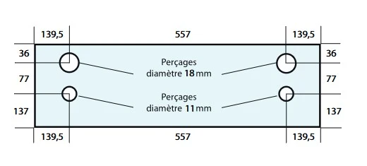 Vitre adaptable four MAP
