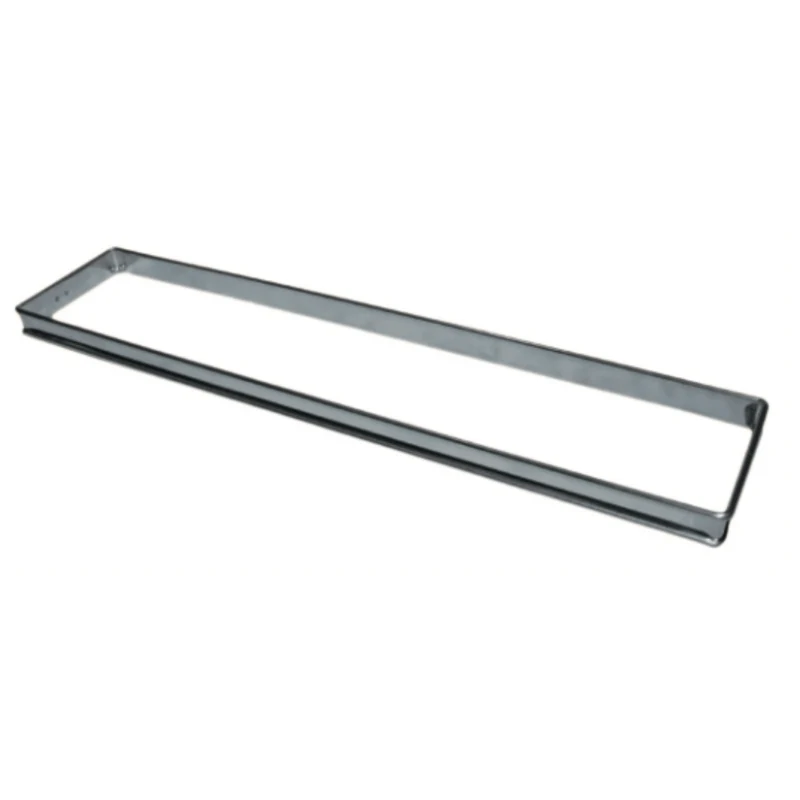 Rectangle sans fond à flan Inox