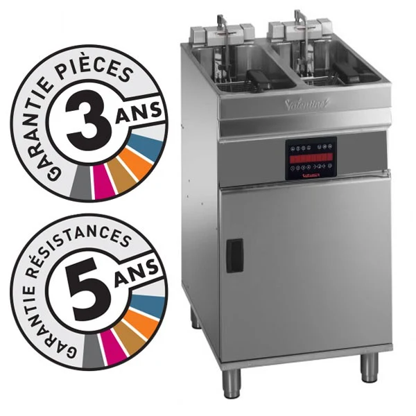 Friteuse électrique sur coffre - 2 x 9-10 litres - Valentine - EVOC2525