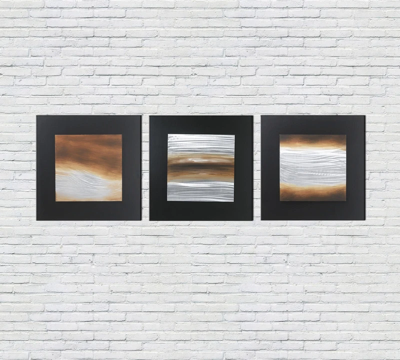 Huile sur toile multicolore et châssis bois 80x80 cm - M1