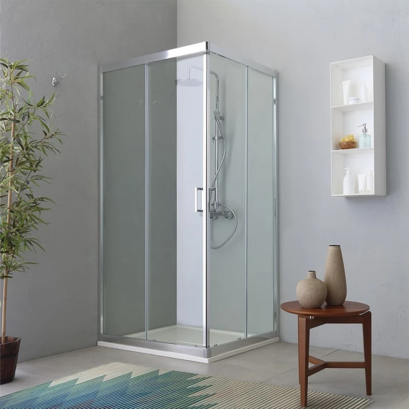 Cabine de douche 90x120 design moderne avec profil plat