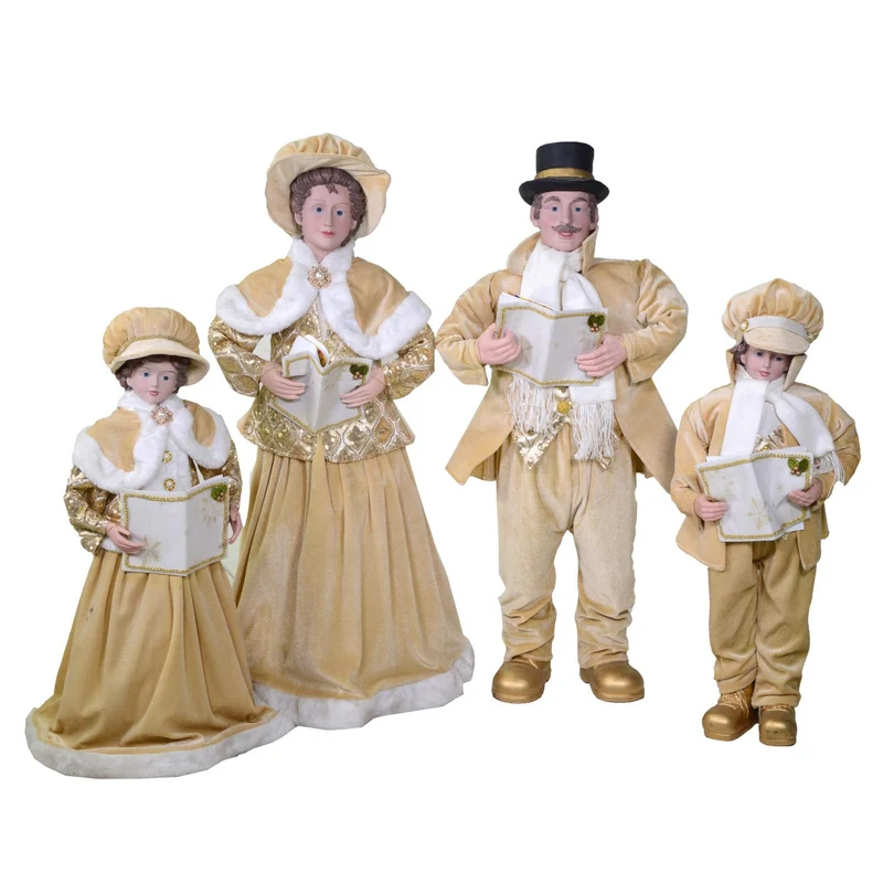 Ensemble de tissu doré famille Cantori 4pcs cm34x22h95