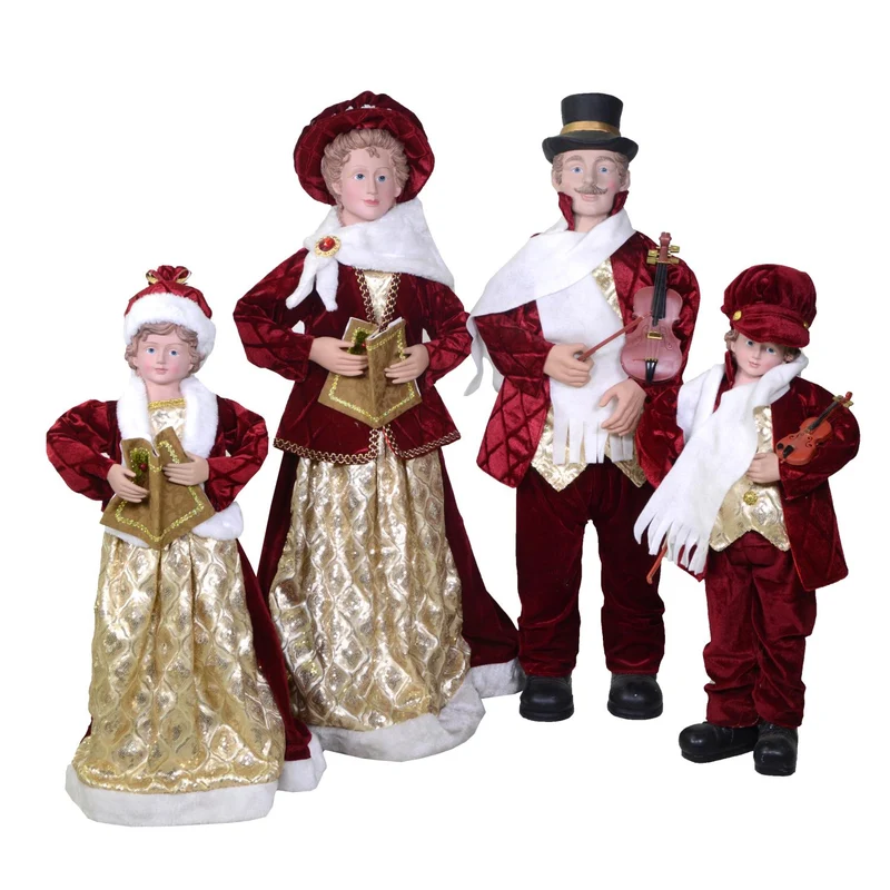 Ensemble de tissu bordeaux famille Cantori 4pcs cm34x22h95