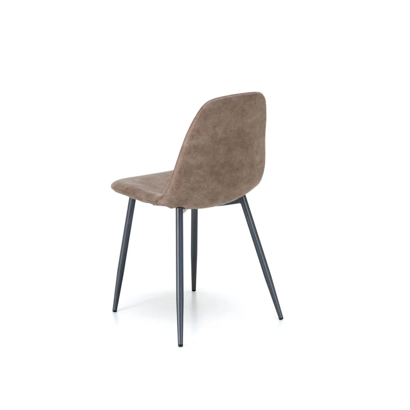 4x Chaise en Simili Cuir 44cm x 50cm H. 84cm