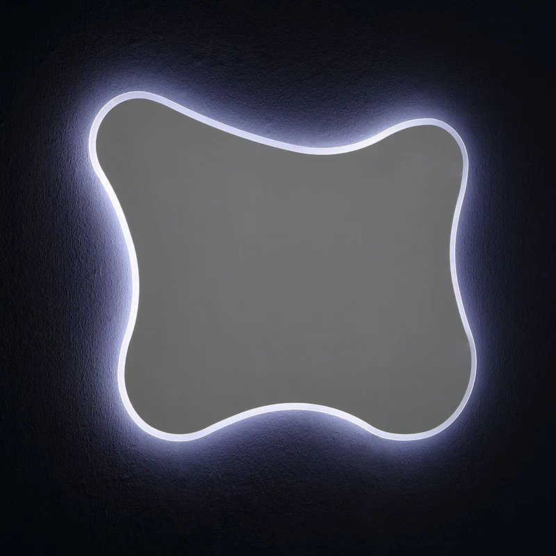 Miroir 100x75 avec cadre LED
