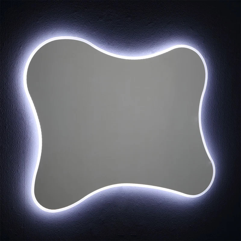 Miroir 100x75 avec cadre LED