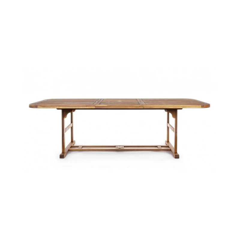 Table d'extérieur extensible Noemi en bois 180-240x100x h 74cm