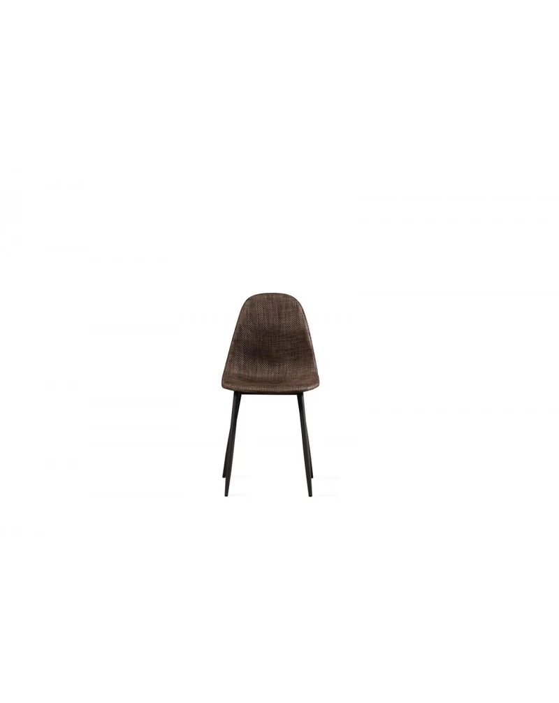4x Chaises en rotin Martina - Marron