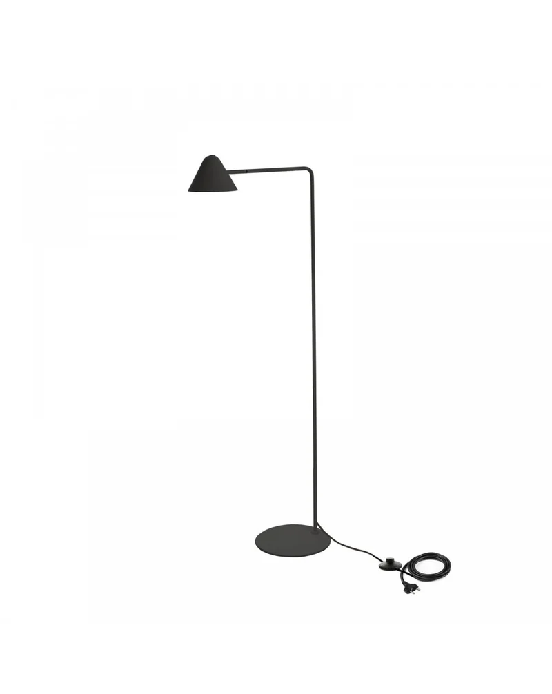 Lampadaire LED Antares en métal noir STS