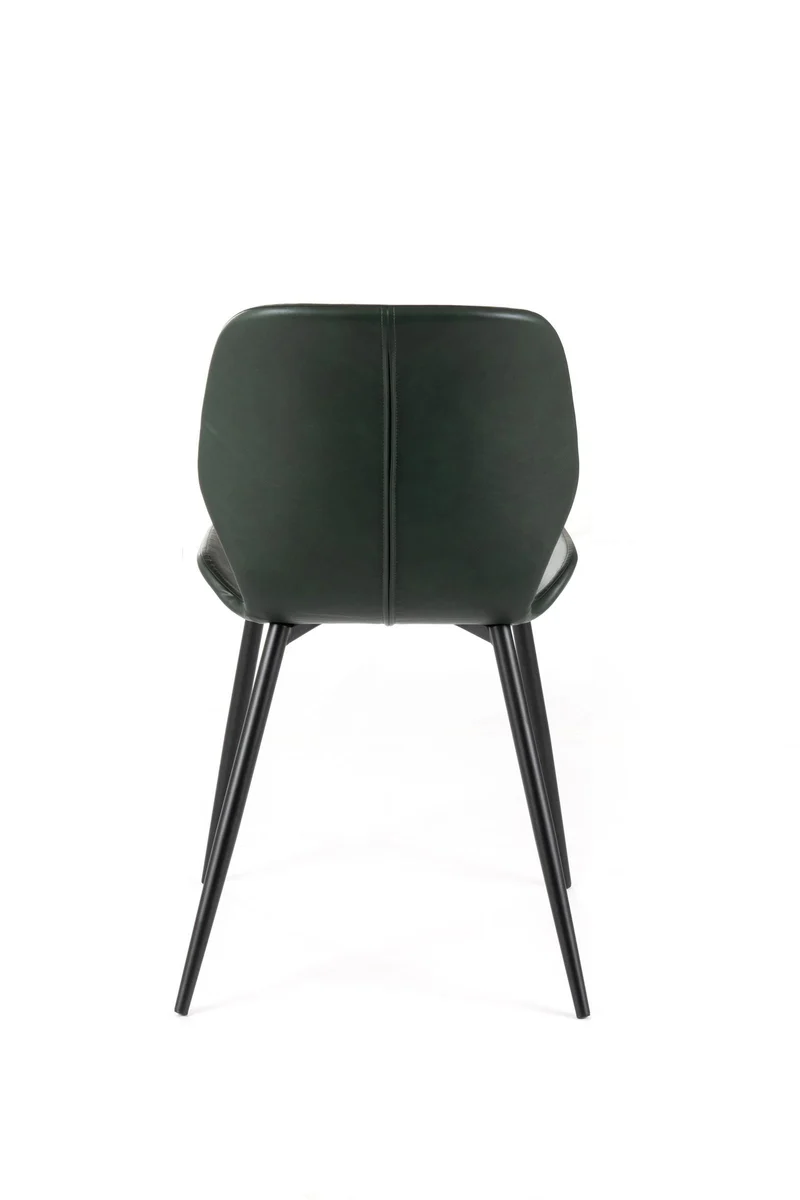4x Chaise soft-touch Vert Foncé 55cm x 45cm H. 83cm
