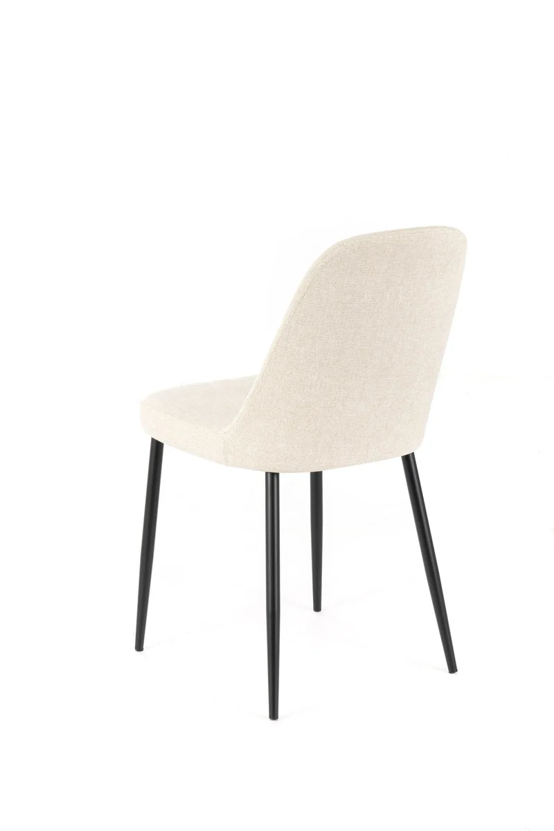 4x Chaise en Tissu Beige 55x46xH.85 cm