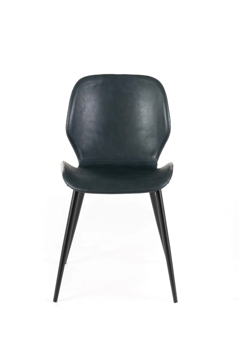 4x Chaise Soft-Touch Noire 55cm x 45cm H. 83cm