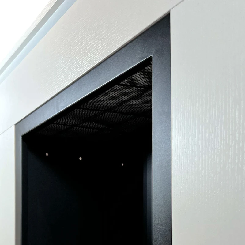 Cheminée au Bioéthanol sur Pied en Bois Blanc Michelangelo 96x36x90h