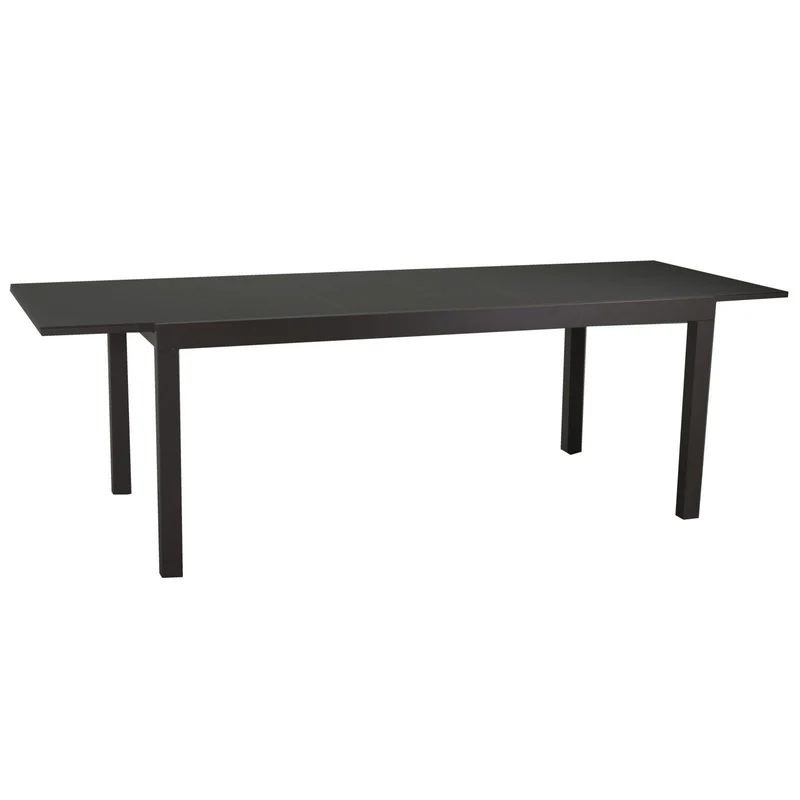 Table extensible Boise en aluminium anthracite mat m160-220x90xh67,5-75